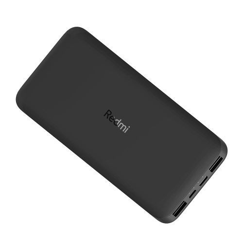 20000mAh Portable Slim Power Bank - Black