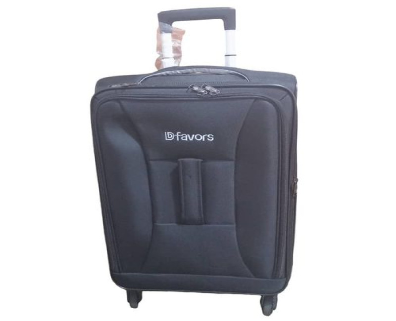 A vintage Small Travel Suitcase Sizes It's Strong Material Durable It's Has Multiple Colours Extremely Durability It's Pure cloth It's Foldable Material It Has Hard Body -Black