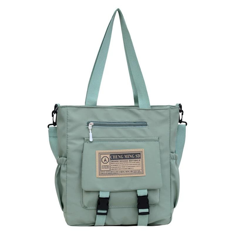 Ultra-Light Tote Bag Handbag Shoulder Bag Ladies Bag Girl's Bag - Green