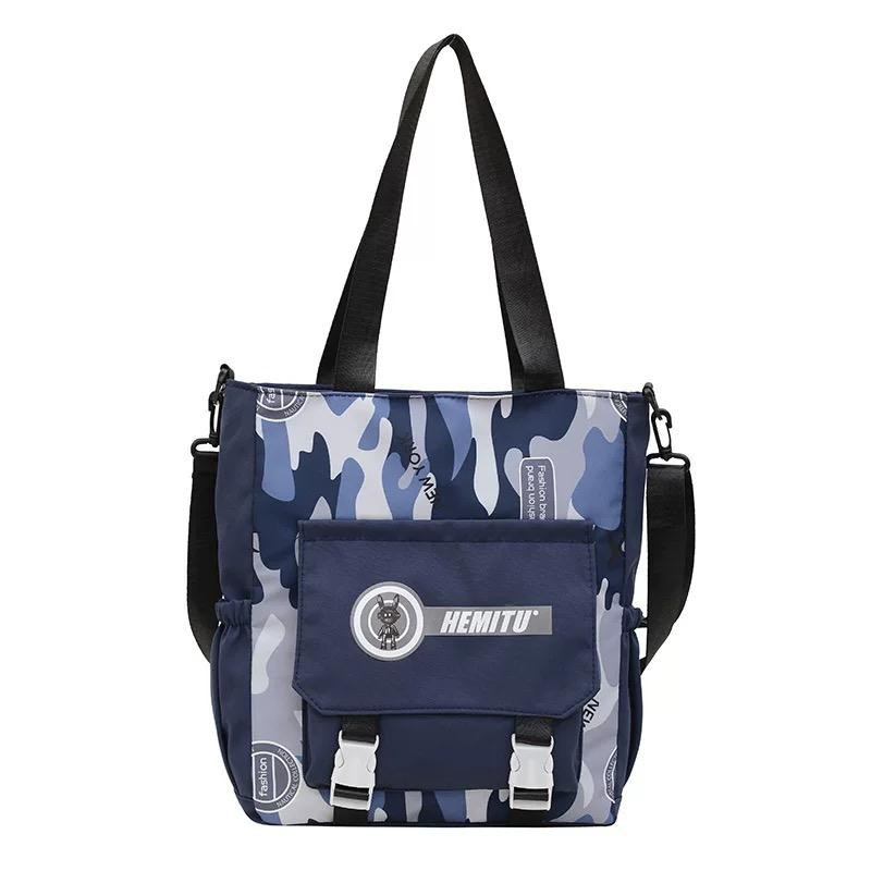 Large Capacity Ultra-Light Tote Bag Handbag Shoulder Bag - navy