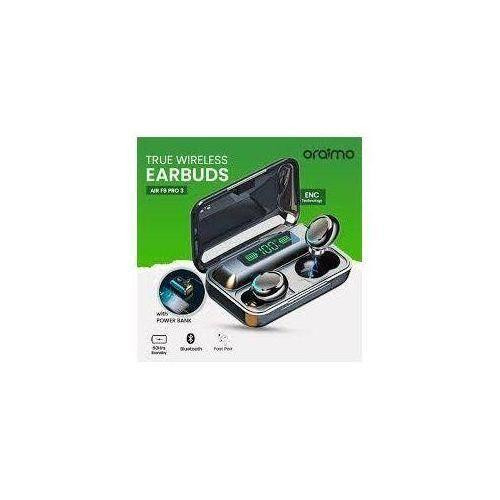Oraimo Pure Bass Bluetooth Earbuds With Power Bank - Black