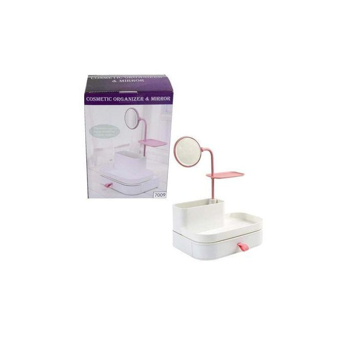 Cosmetics Organizer And Mirror - Multicolor