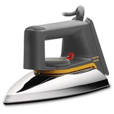 Modern Dry Iron With Aluminium Plate - Silver
