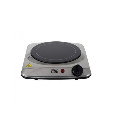 Portable Electric Stove Single Burner Hot Plate - Silver