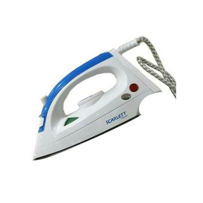 Steam And Dry Flat Iron - White, Blue