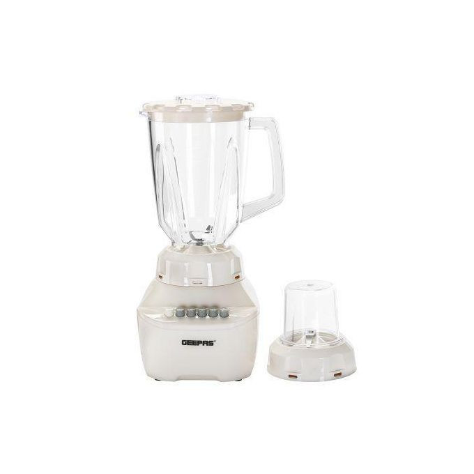 Geepas 2 In 1 Blender, 1.5 Litres - White