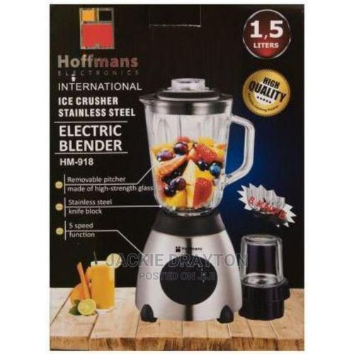 Juice Blender 2 in 1 -glass-1.5L- Silver