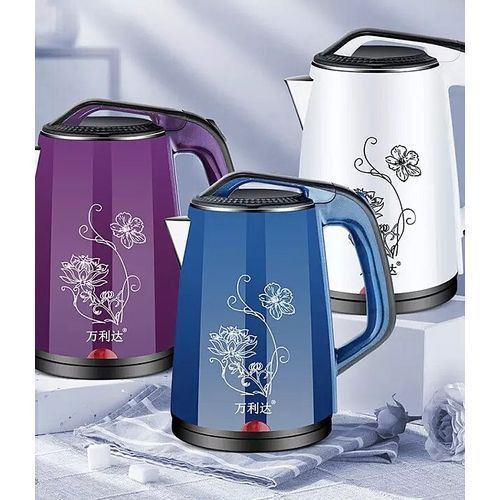 2.5L Electric Kettle/Percolator - Purple/Blue/White