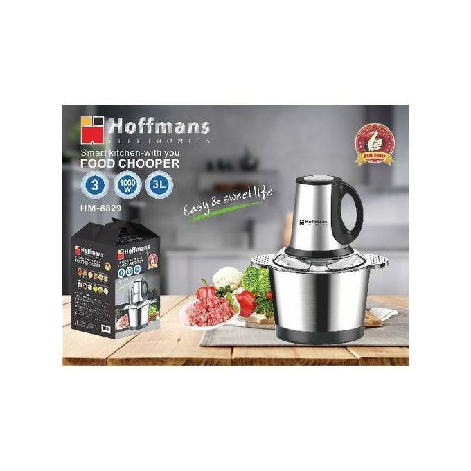 HM-8829, Food Chopper, Meat Grinder - Silver