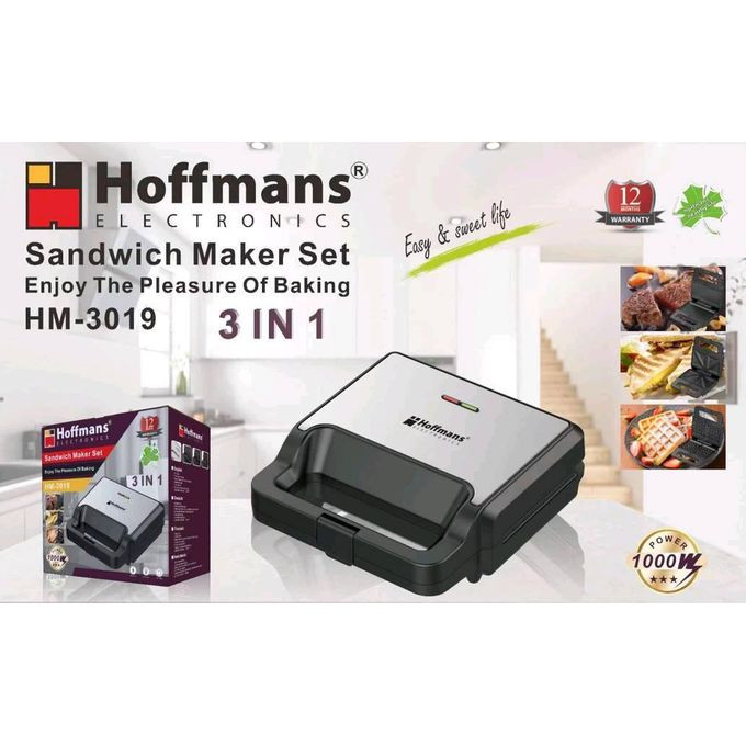 Electronics Sandwich Maker Set HM-3019 - Silver