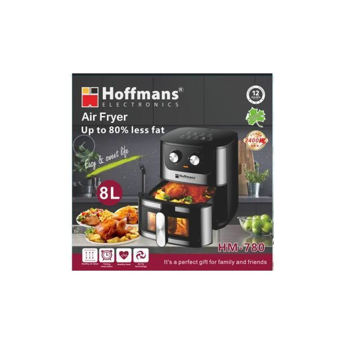 8L Air Fryer Hm-780 - Black.
