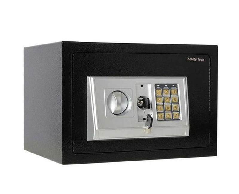 Digital Safe - Electronic Steel Safe with Keypad and Manual Override Keys - Protect Money, Jewelry, Passports - For Home, Business