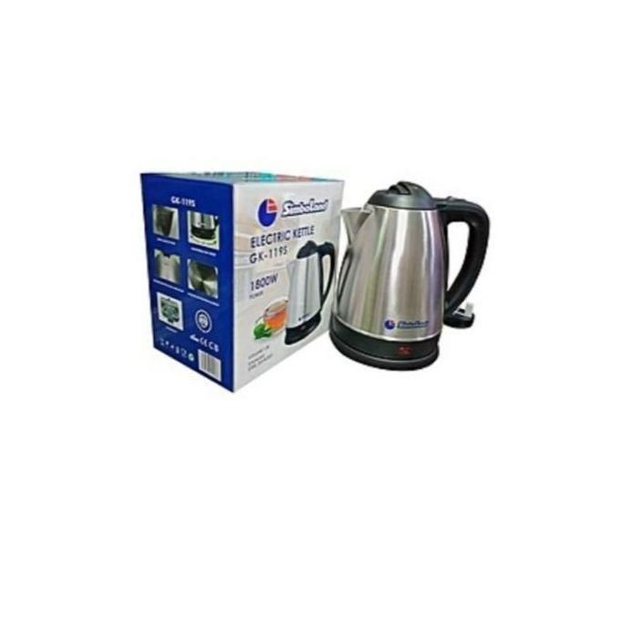 Electric Fast Cooking Kettle/ Percolator 1.8L- Silver,