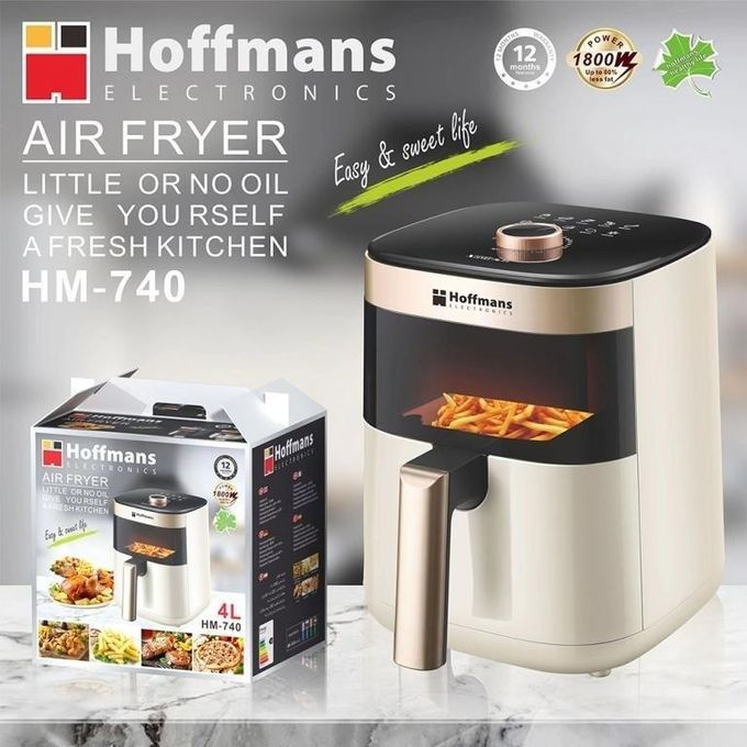 4l / 4 liters electric air fryer - cream
