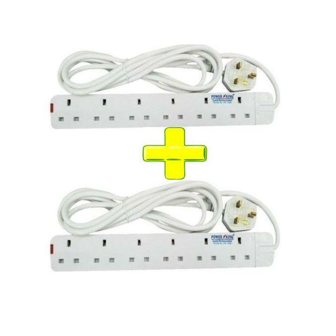 Power King 6 Way Extension Cables 2pcs