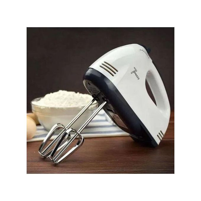 Hand Mixer For Kneading Dough And Beating Butter When Baking-White/Black