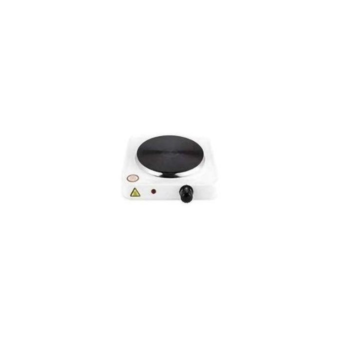 Single Solid Electric Hotplate 1000W - Black & White
