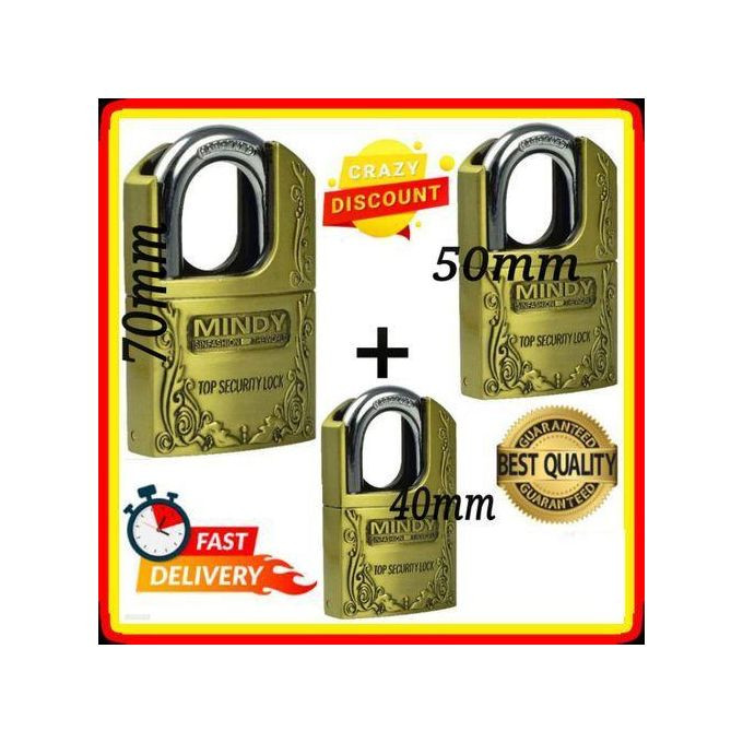Mindy Padlocks Anti-Theft Top Security 40mm, 50mm, 70mm