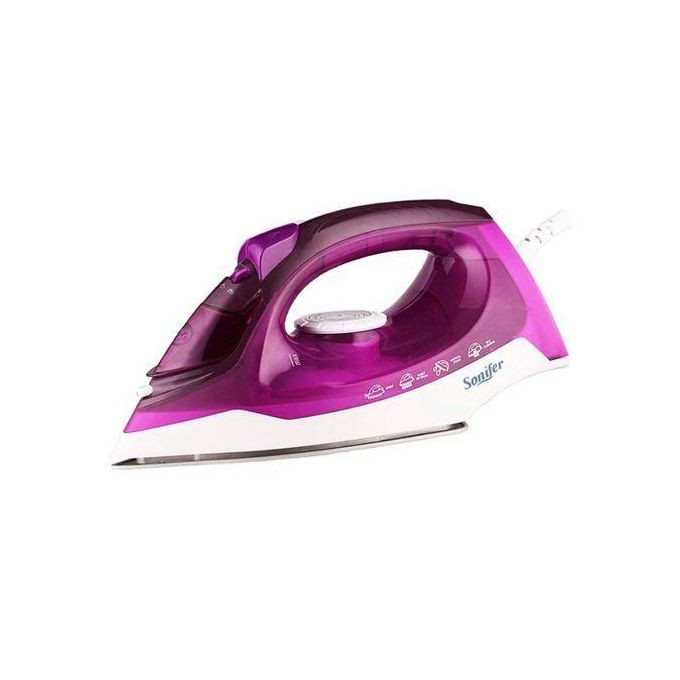 Sonifer 3 Gears Electric Steam Dry Flat Iron - Blue/Purple