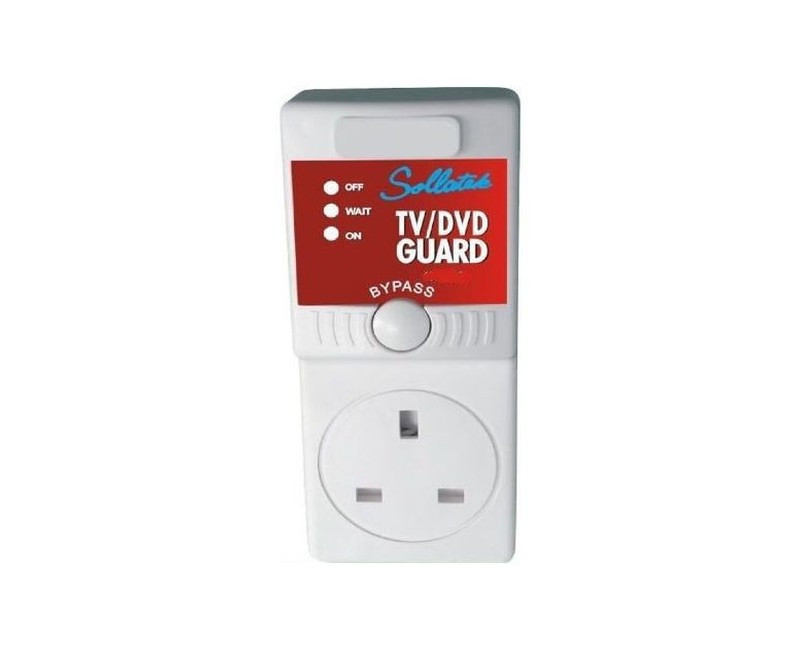 Sollatek Linier Voltshield TV Guard - White,Red