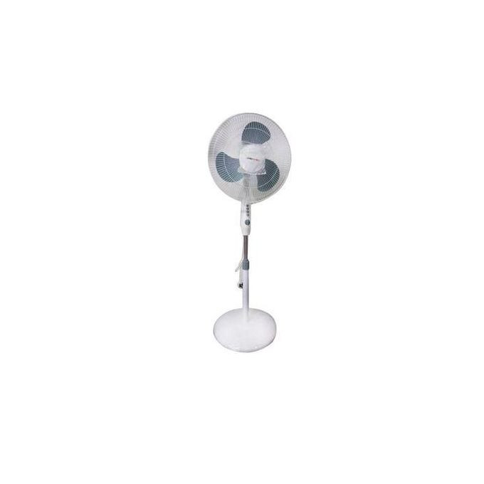 MeWe Electric Stand Fan 16' Oscillating 3 Speed - White