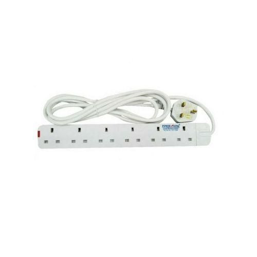 Power King 6way Oringal Heavy Duty Extension -White..