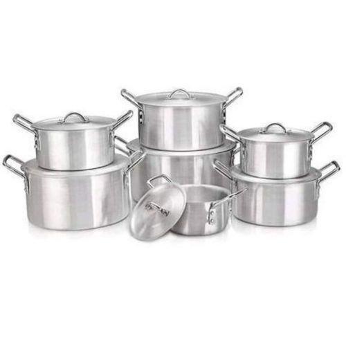 14 Pieces Of Stainless Steel Saucepans Cookware Pots