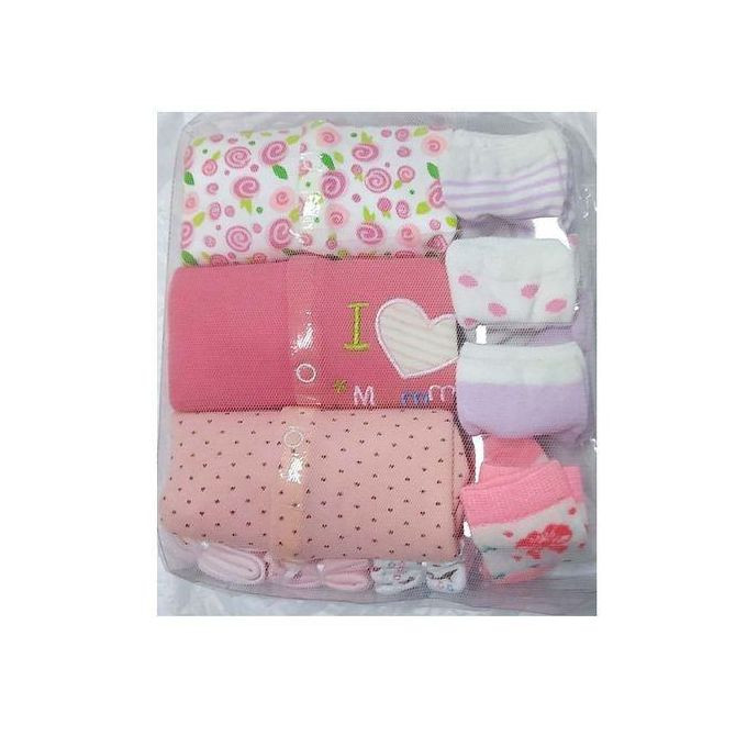 10Pcs Baby Pack, 3 Overalls + 3 Wash Towels + 4Pairs Of Socks - Multicolor./3-6 Months