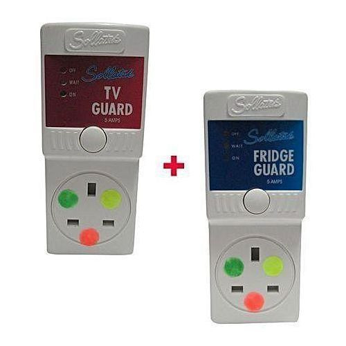 Sollatek Bundle Of Sollatek TV Guard 13Amps & Fridge Guard 13Amps - White