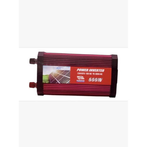 ADH Automatic Power Inverter 600W That Converts 12V DC Battery Power To 220V AC - Red/Purple