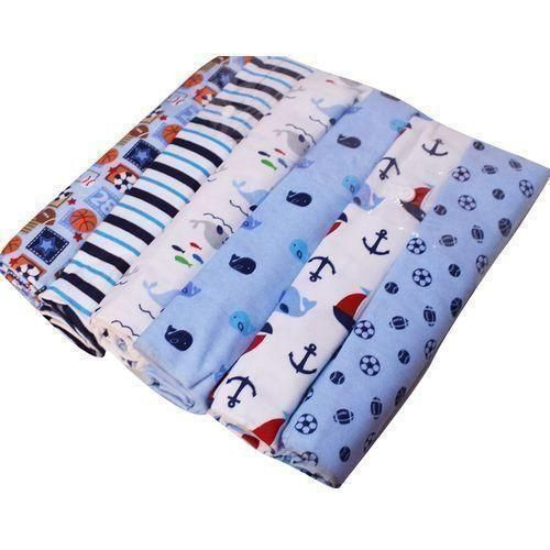 6Pcs/Pack 100% Cotton Baby Receiving Bedsheets - Multicolor