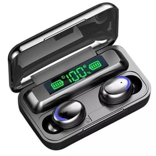 Pure Bass Bluetooth Earbuds With Sweatproof- Black