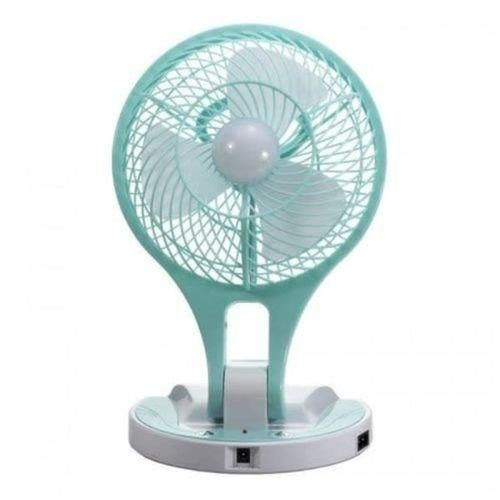 Rechargeable Table Fan With Efficient Wind - Multicolor