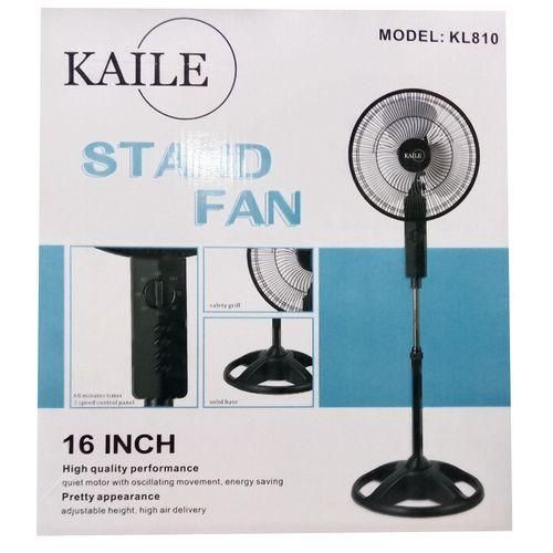 Kaile High Quality Perfomance 16 Inch Stand Fan-Black