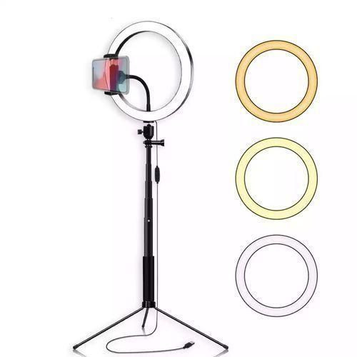 Rgb 14 Inches LED Ring Light With 2M Tripond Stand 14 Inches Big LED Ring Light For Camera, TikTok ,YouTube , Video Vlogging And Makeup, With 2M Long Tripond Stand