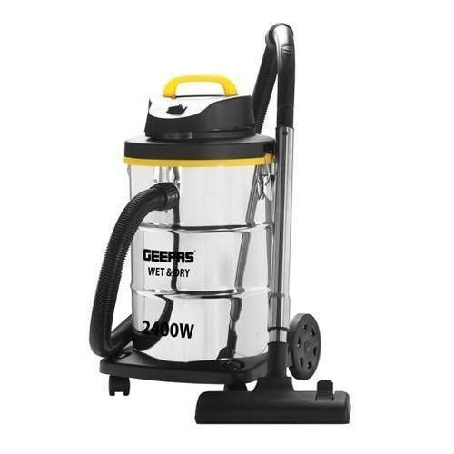 Geepas 2-In-1 Blow And Wet And Dry Vacuum Cleaner Powerful Copper Motor 23L Capacity Stainless Steel Drum Tank DUSt Full Indicator -Multicolor