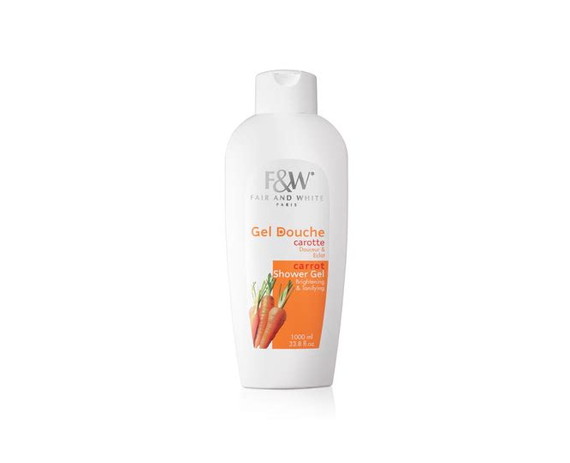 Fair And White Paris Gel Douche Carotte Shower Gel 1000 Ml