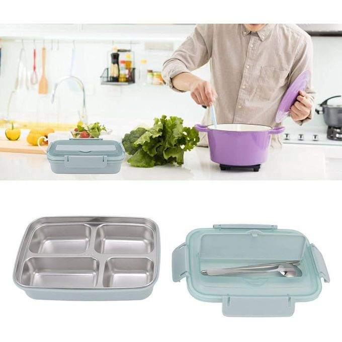 304 Partition Stainless Steel Lunch Box - MultiColor