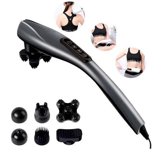 6 In 1 Magic Massager Plus A Complete Body Massager - Black