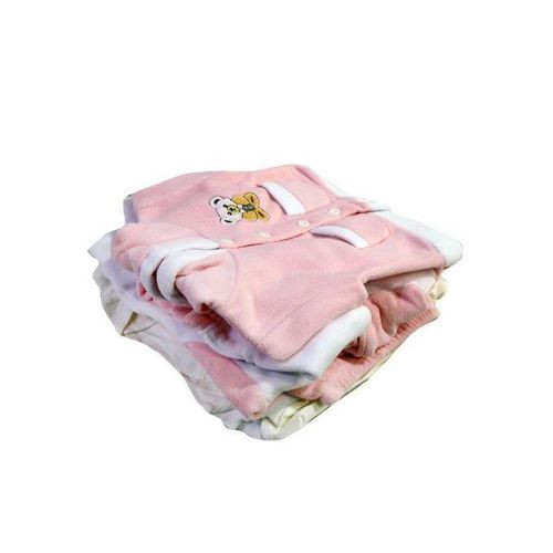 8 Piece Fleece Receiving Set/ 8pcs Unisex Newborn Baby Clothing Receiving Set - Pink