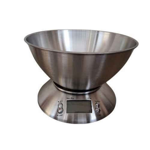 Electronic Digital Weighing Scale Of 5Kgs-Silver