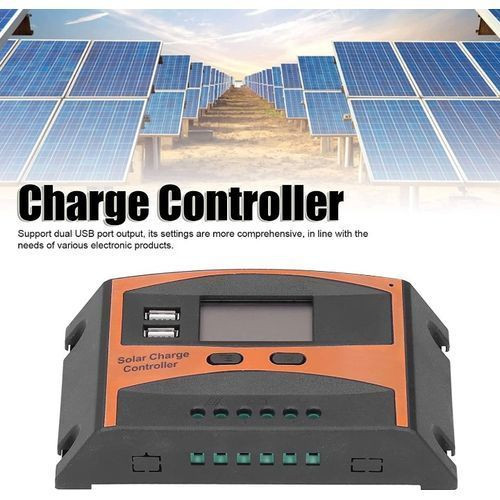 Solar Charge Controller 12V/24V High Performance PWM Solar Panel Controller 10A - Orange