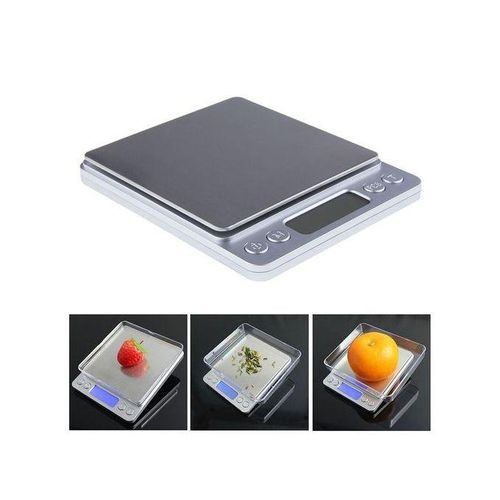 Digital Kitchen Weighing Scale 500g - Silver