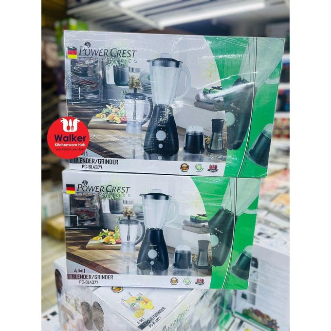 POWER Crest 4 in 1 Electric Quality Blender 1.75L- Multicolor.