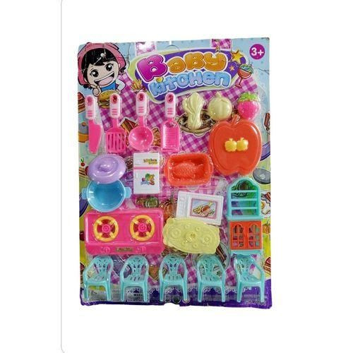 Kitchen Playing Set Toy Set For Girls - Multi Color