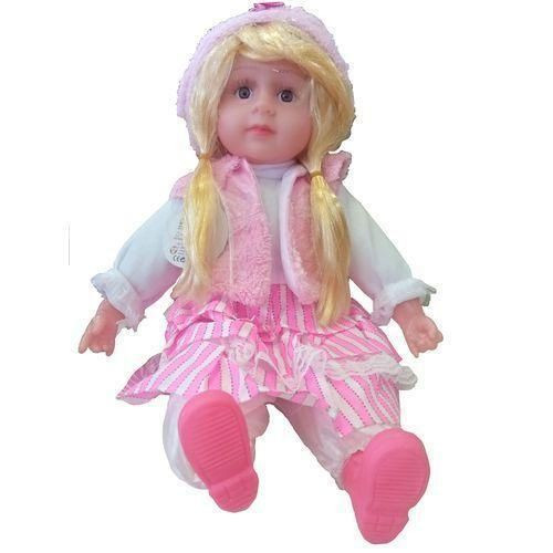 Doll Musical Rhyming Babydoll,Big Stroller Dolls, Laughing,Singing Soft Push Stuffed Talking/Silicone Princess Kids 3+ Year Pack Of 1 With Multiple Clothes Designs - Multicolor