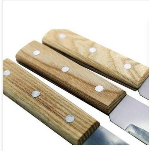 Stainless Steel Kitchen Knives 12pcs - Brown, Silver