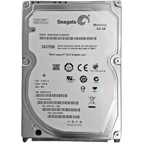 Seagate 640GB Internal Laptop Hard Disk - White/Silver