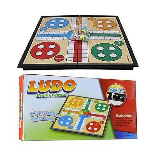 Ludo Magnetic Traditional Board Brain Game - Multicolor