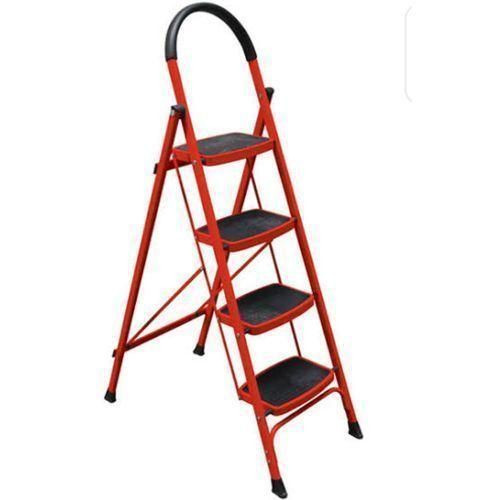 Foldable 4 Steps Light Weight Multipurpose Ladder - Red